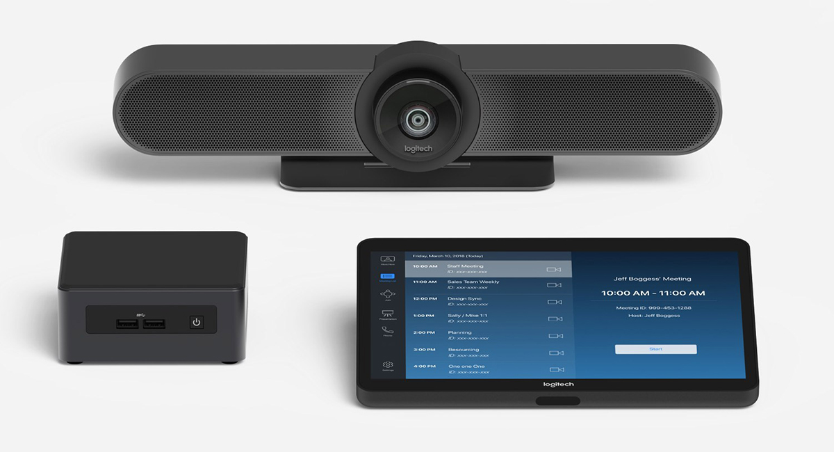Logitech MeetUp All-in-one conferencecam with an ultra-wide lens for small rooms