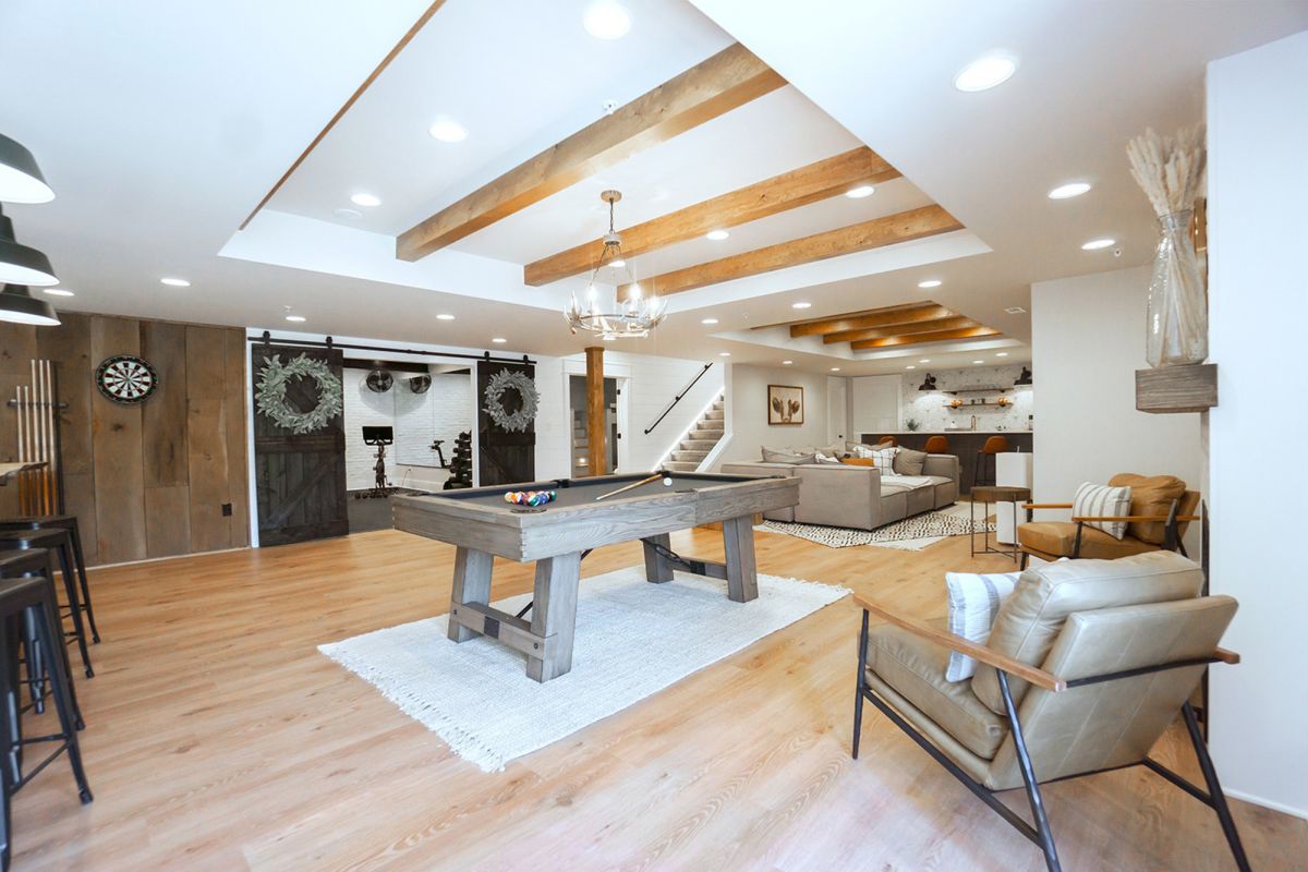Modern Farmhouse Entertainment Room