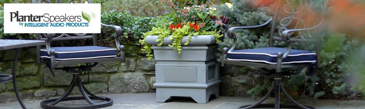 outdoor planter speakers