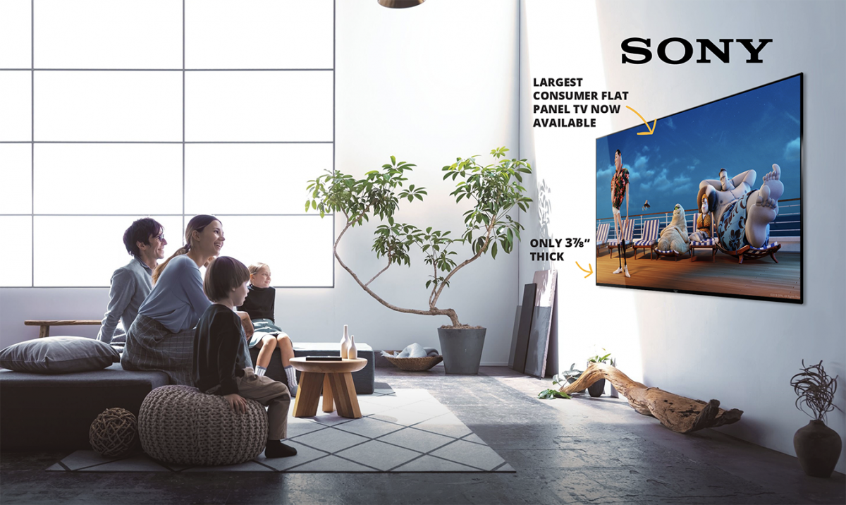 Sony 100inch 4K TV Gramophone